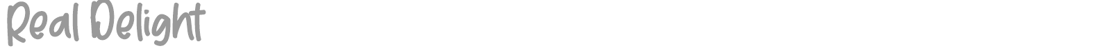 Real Delight font preview
